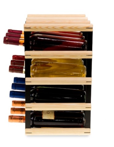 Stojak na 12 Butelek Szklanych/ PET — RW-8/ 3x4 — Surowy - product 2