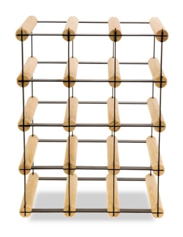 Regały - Stojak na 12 Butelek Szklanych/ PET — RW-8/ 3x4 — Surowy - product 4