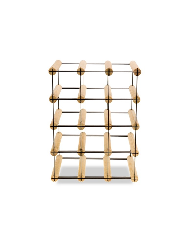 Regały - Stojak na 12 Butelek Szklanych/ PET — RW-8/ 3x4 — Surowy - product b2b.wamar.biz 4