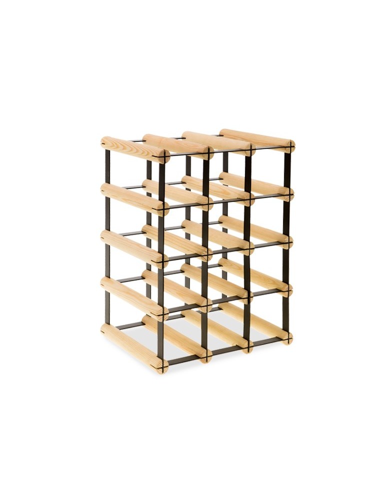 Regały - Stojak na 12 Butelek Szklanych/ PET — RW-8/ 3x4 — Surowy - product b2b.wamar.biz 6