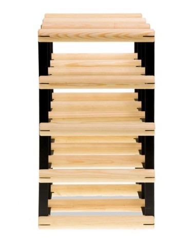 Regały - Stojak na 12 Butelek Szklanych/ PET — RW-8/ 3x4 — Surowy - product 7