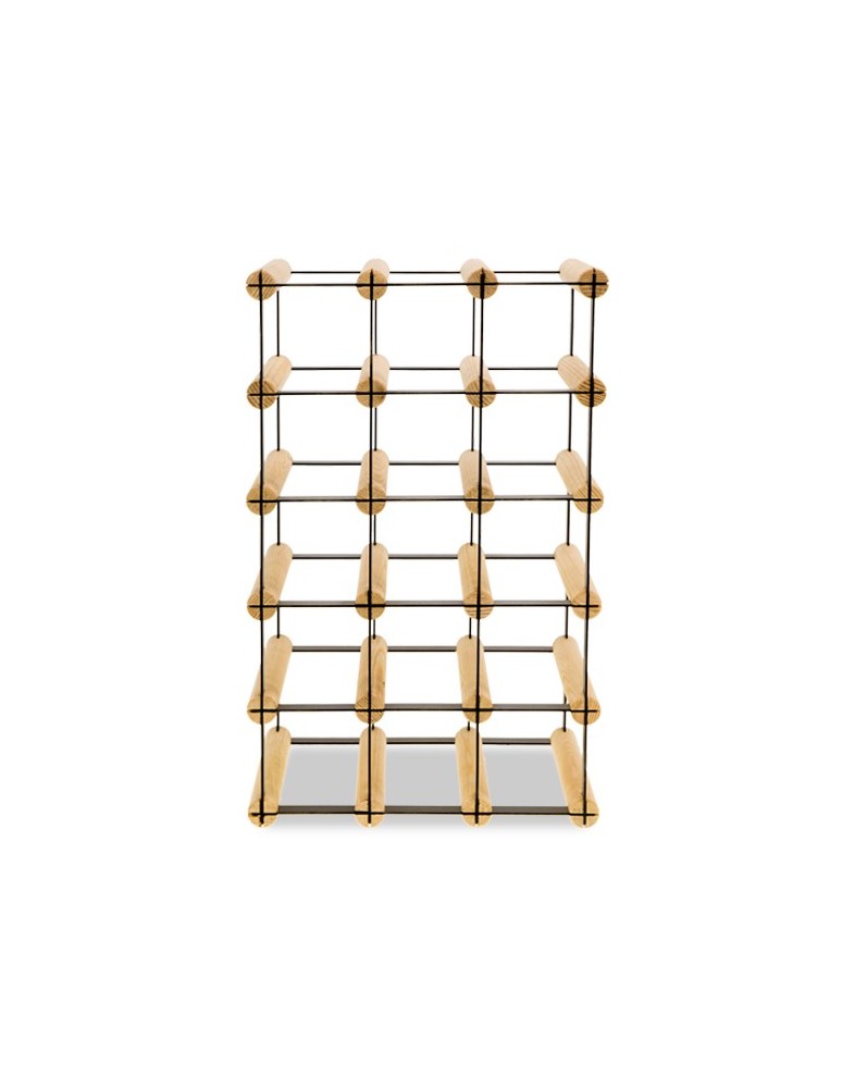 Regały - Stojak na 15 Butelek Szklanych/ PET — RW-8/ 3x5 — Surowy - product b2b.wamar.biz 4