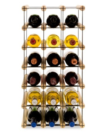 Regały - Stojak na 18 Butelek Szklanych/ PET — RW-8/ 3x6 — Surowy - product 3