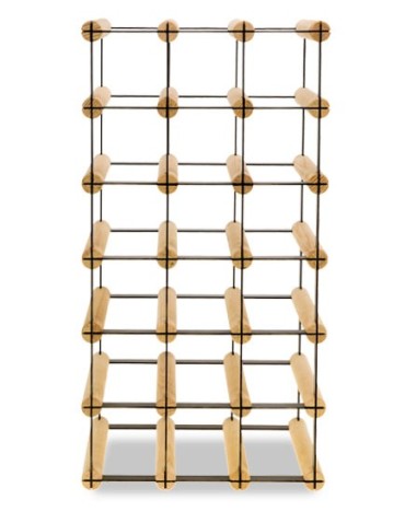 Regały - Stojak na 18 Butelek Szklanych/ PET — RW-8/ 3x6 — Surowy - product 4