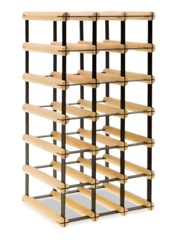 Regały - Stojak na 18 Butelek Szklanych/ PET — RW-8/ 3x6 — Surowy - product 6