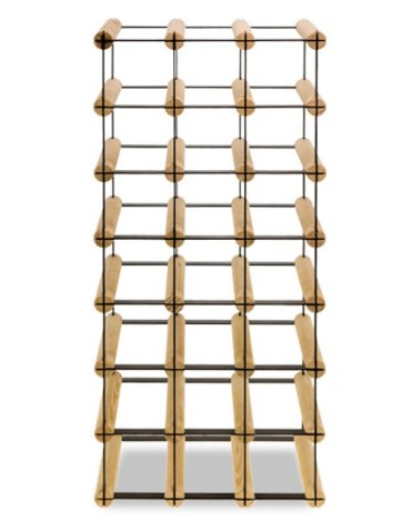 Regały - Stojak na 21 Butelek Szklanych/ PET — RW-8/ 3x7 — Surowy - produkt 4