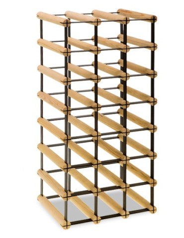 Regały - Stojak na 21 Butelek Szklanych/ PET — RW-8/ 3x7 — Surowy - produkt 6