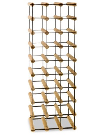 Regały - Stojak na 27 Butelek Szklanych/ PET — RW-8/ 3x9 — Surowy - product 7