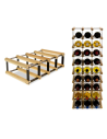 Stojak na 4 Butelki Szklane/ PET — RW-8/ 4x1 — Surowy