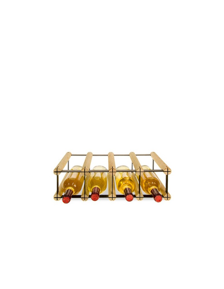 Regały - Stojak na 4 Butelki Szklane/ PET — RW-8/ 4x1 — Surowy - product b2b.wamar.biz 3