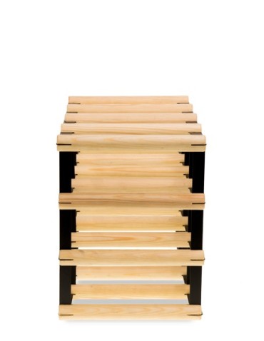 Stojak na 12 Butelek Szklanych/ PET — RW-8/ 4x3 — Surowy - product 2