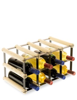 Stojak na 8 Butelek Szklanych/ PET — RW-8/ 4x2 — Surowy - product 2