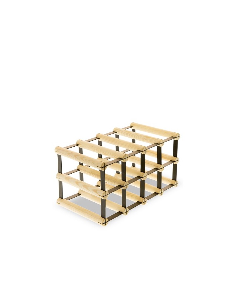 Regały - Stojak na 8 Butelek Szklanych/ PET — RW-8/ 4x2 — Surowy - product b2b.wamar.biz 5