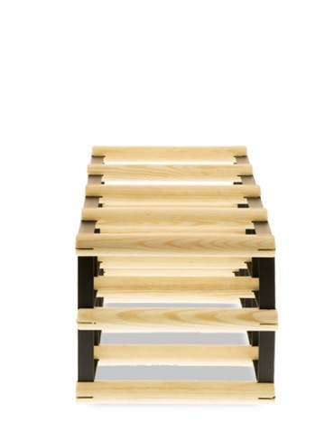 Regały - Stojak na 8 Butelek Szklanych/ PET — RW-8/ 4x2 — Surowy - product 6