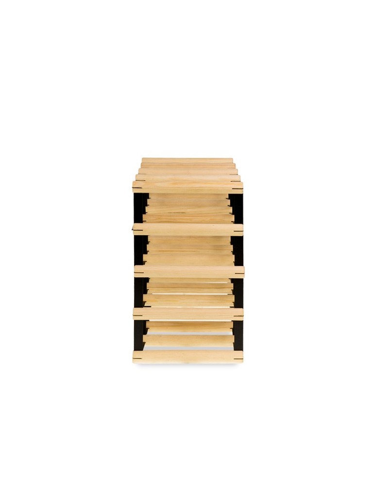 Regały - Stojak na 16 Butelek Szklanych/ PET — RW-8/ 4x4 — Surowy - product b2b.wamar.biz 1