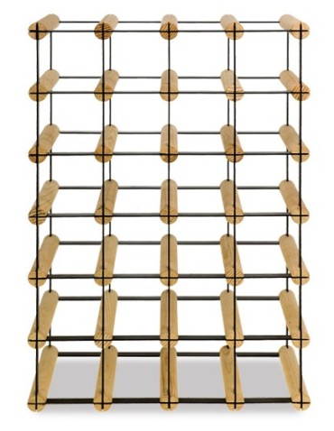 Regały - Stojak na 24 Butelki Szklane/ PET — RW-8/ 4x6 — Surowy - product 4