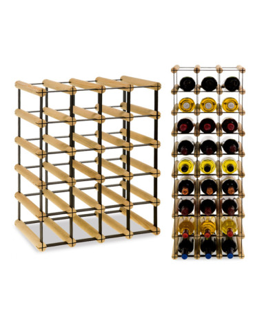 Stojak na 20 Butelek Szklanych/ PET — RW-8/ 4x5 — Surowy