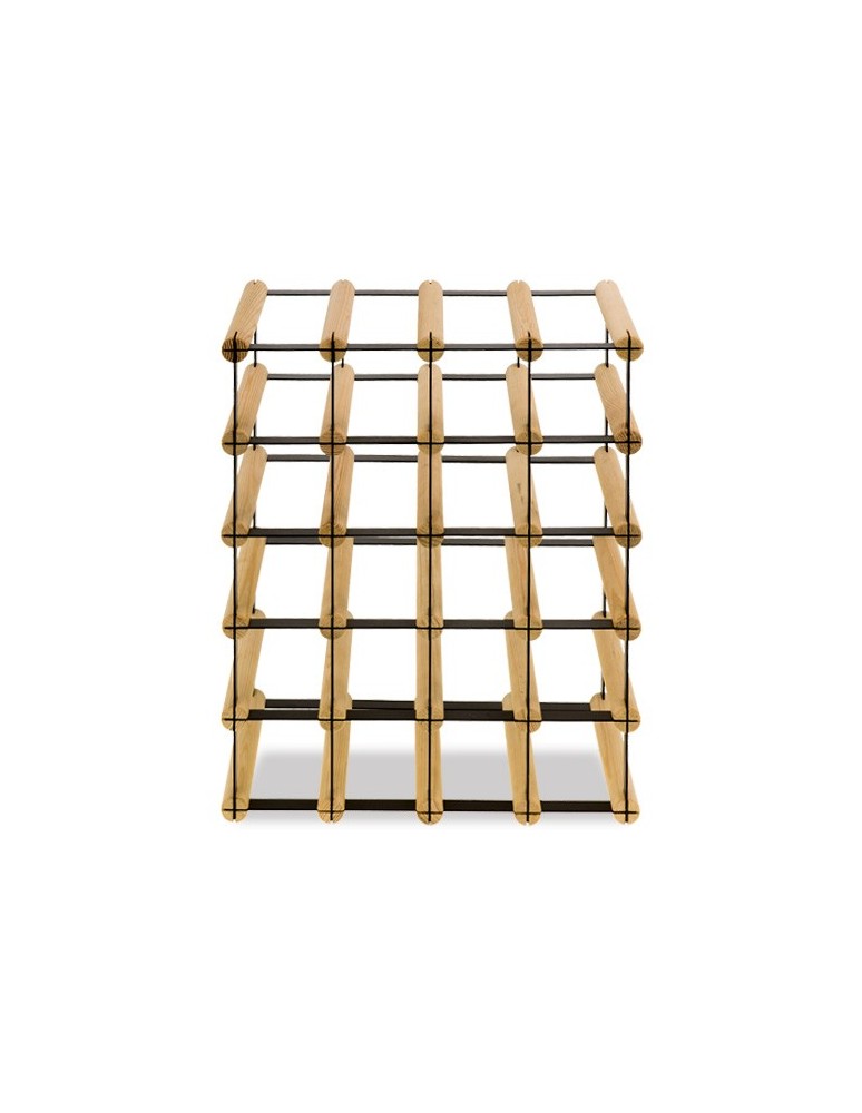 Regały - Stojak na 20 Butelek Szklanych/ PET — RW-8/ 4x5 — Surowy - produkt b2b.wamar.biz 4