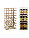 Stojak na 32 Butelki Szklane/ PET — RW-8/ 4x8 — Surowy