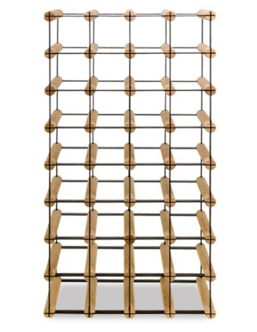 Regały - Stojak na 32 Butelki Szklane/ PET — RW-8/ 4x8 — Surowy - product 4