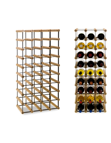 Stojak na 36 Butelek Szklanych/ PET — RW-8/ 4x9 — Surowy