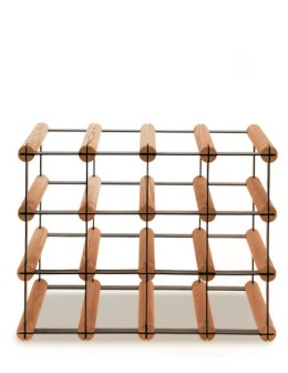 Stojak na 12 Butelek Szklanych/ PET — RW-8/ 4x3 — Brązowy - product 2