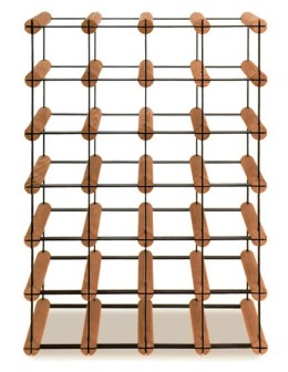 Stojak na 24 Butelki Szklane/ PET — RW-8/ 4x6 — Brązowy - product 2