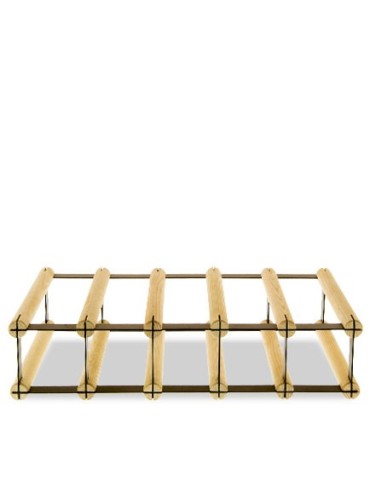 Regały - Stojak na 5 Butelek Szklanych/ PET — RW-8/ 5x1 — Surowy - product 4