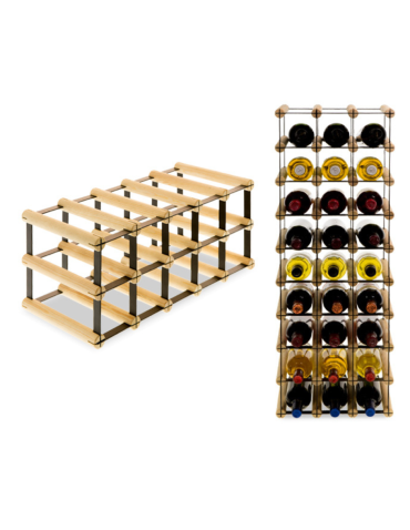 Stojak na 10 Butelek Szklanych/ PET — RW-8/ 5x2 — Surowy