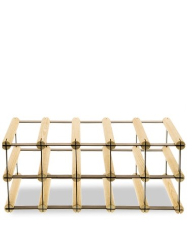 Regały - Stojak na 10 Butelek Szklanych/ PET — RW-8/ 5x2 — Surowy - product 4