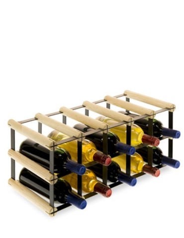 Regały - Stojak na 10 Butelek Szklanych/ PET — RW-8/ 5x2 — Surowy - product 5