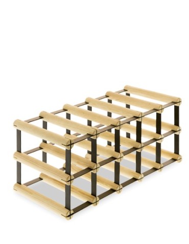 Regały - Stojak na 10 Butelek Szklanych/ PET — RW-8/ 5x2 — Surowy - product 6