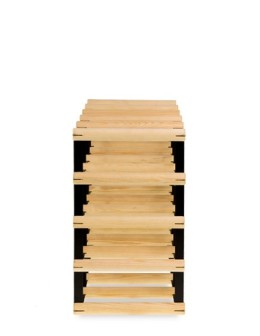 Stojak na 20 Butelek Szklanych/ PET — RW-8/ 5x4 — Surowy - product 2