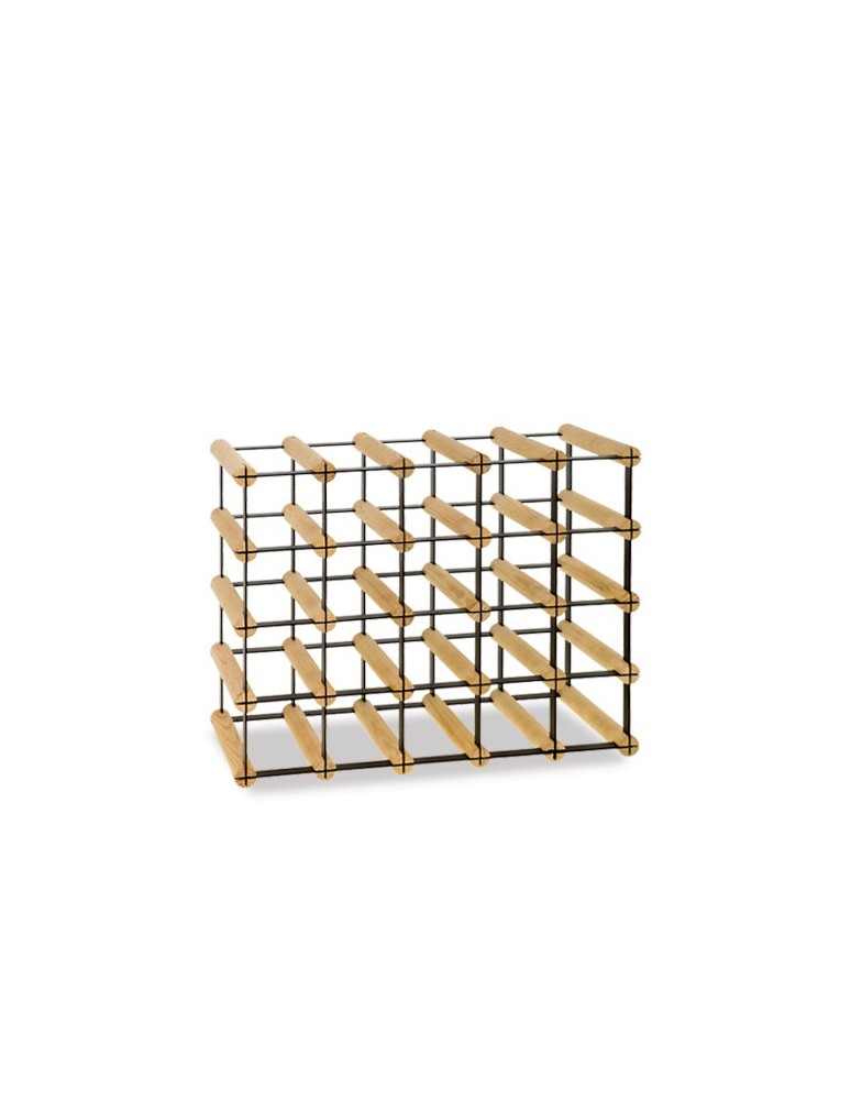 Regały - Stojak na 20 Butelek Szklanych/ PET — RW-8/ 5x4 — Surowy - product b2b.wamar.biz 6