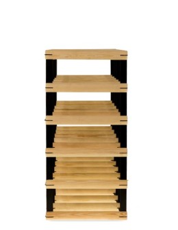 Stojak na 25 Butelek Szklanych/ PET — RW-8/ 5x5 — Surowy - product 2