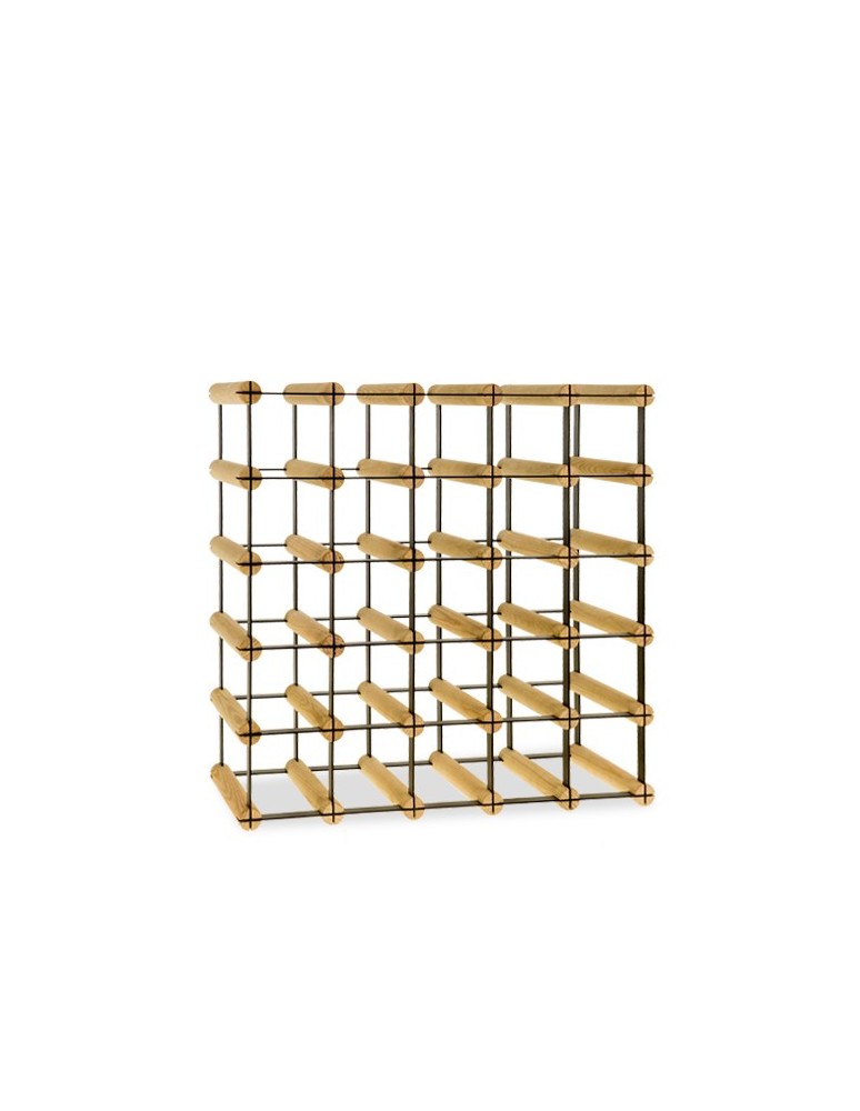 Regały - Stojak na 25 Butelek Szklanych/ PET — RW-8/ 5x5 — Surowy - product b2b.wamar.biz 6