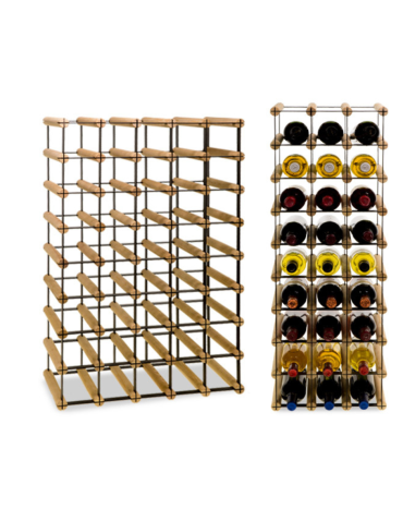 Stojak na 40 Butelek Szklanych/ PET — RW-8/ 5x8 — Surowy