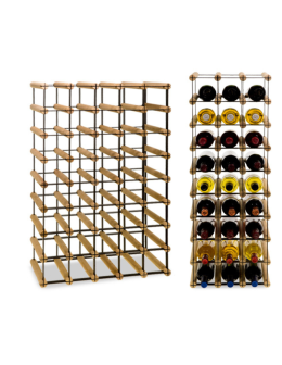 Stojak na 40 Butelek Szklanych/ PET — RW-8/ 5x8 — Surowy