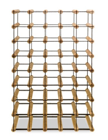 Regały - Stojak na 40 Butelek Szklanych/ PET — RW-8/ 5x8 — Surowy - product 4