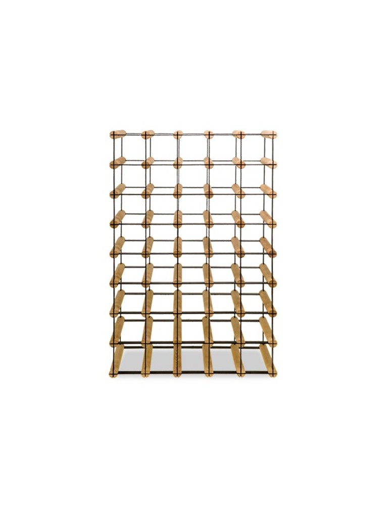 Regały - Stojak na 40 Butelek Szklanych/ PET — RW-8/ 5x8 — Surowy - product b2b.wamar.biz 4