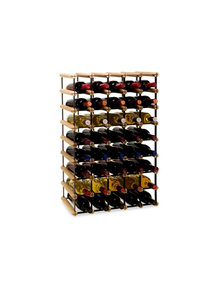 Regały - Stojak na 40 Butelek Szklanych/ PET — RW-8/ 5x8 — Surowy - product b2b.wamar.biz 5