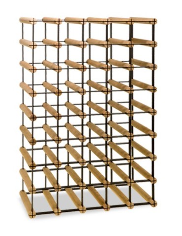 Regały - Stojak na 40 Butelek Szklanych/ PET — RW-8/ 5x8 — Surowy - product 6