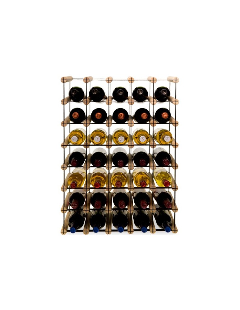 Regały - Stojak na 35 Butelek Szklanych/ PET — RW-8/ 5x7 — Surowy - product b2b.wamar.biz 3