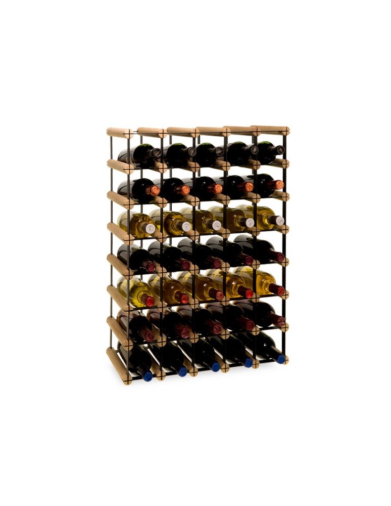 Regały - Stojak na 35 Butelek Szklanych/ PET — RW-8/ 5x7 — Surowy - product b2b.wamar.biz 5