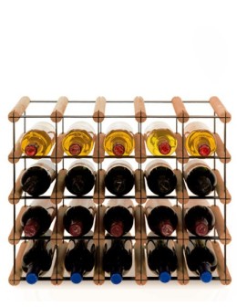 Stojak na 20 Butelek Szklanych/ PET — RW-8/ 5x4 — Brązowy - product 2