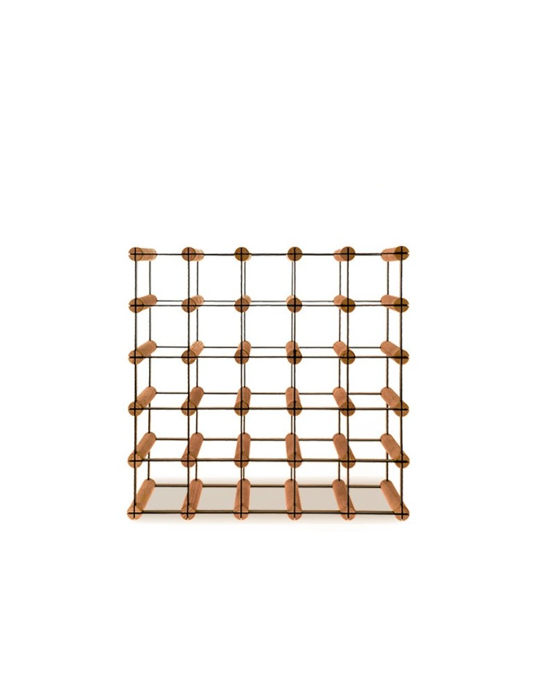 Regały - Stojak na 25 Butelek Szklanych/ PET — RW-8/ 5x5 — Brązowy - product b2b.wamar.biz 6