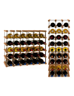 Stojak na 30 Butelek Szklanych/ PET — RW-8/ 5x6 — Brązowy