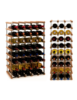 Stojak na 40 Butelek Szklanych/ PET — RW-8/ 5x8 — Brązowy