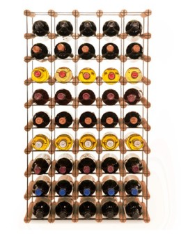 Stojak na 45 Butelek Szklanych/ PET — RW-8/ 5x9 — Brązowy - product 2