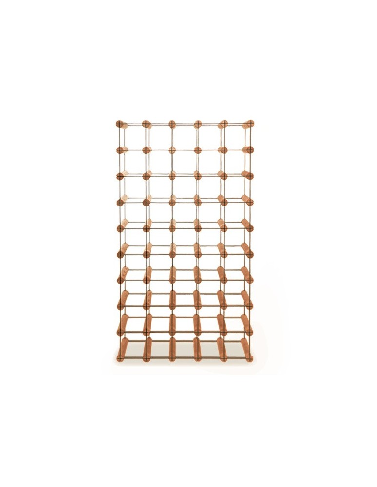 Regały - Stojak na 45 Butelek Szklanych/ PET — RW-8/ 5x9 — Brązowy - product b2b.wamar.biz 3